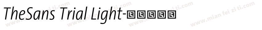 TheSans Trial Light字体转换